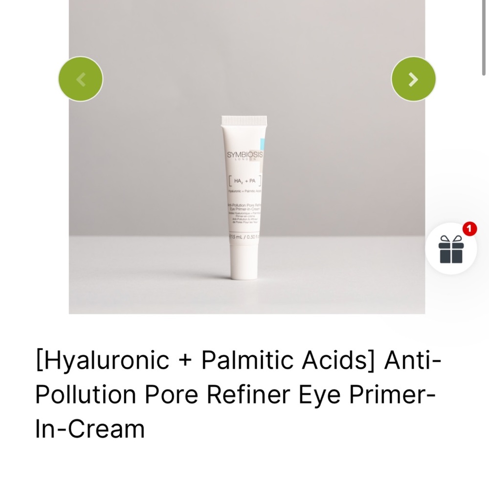 Symbiosis eye primer in cream
